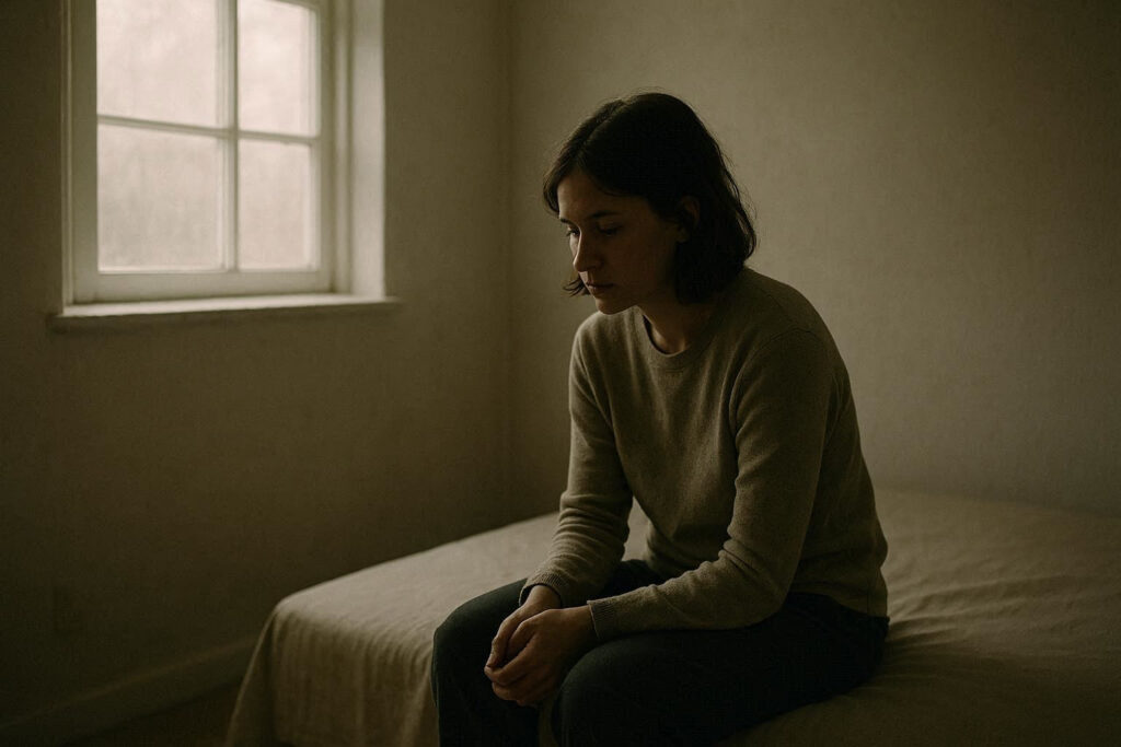 A quiet moment of stillness showing why the mind needs structure even when nothing is required.