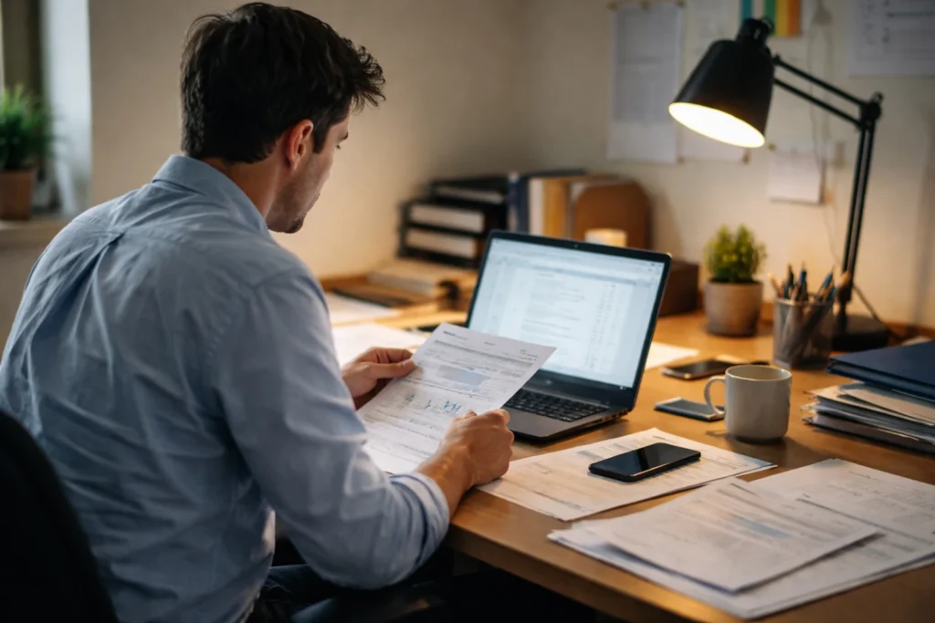 A person working late at a desk, showing how hard work doesn’t always pay off despite consistent effort.
