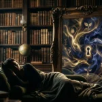 Symbolic representation of a sleeping person exploring the subconscious meaning of seeing private parts in a dream.