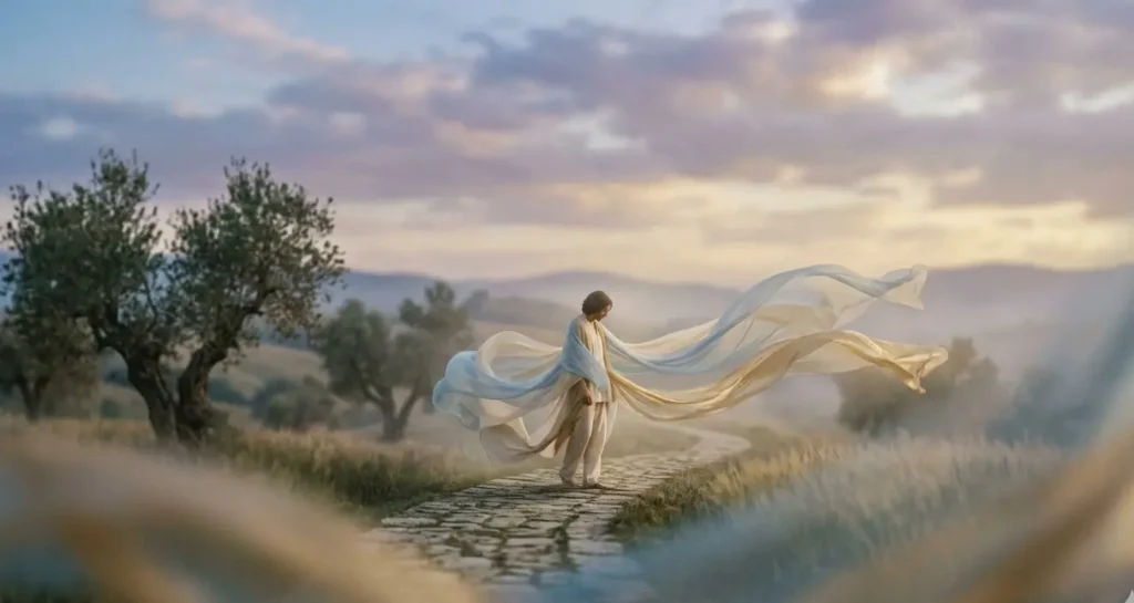 Cinematic dream landscape representing the spiritual journey and psychological meaning of dreams.